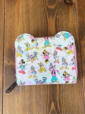 Loungefly Zip Around Wallet Disney Print